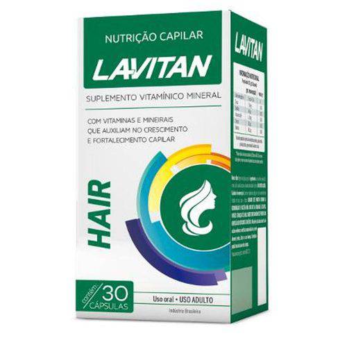 Tamanhos, Medidas e Dimensões do produto Lavitan Hair 30 Caps