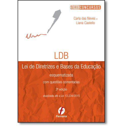 Tamanhos, Medidas e Dimensões do produto Ldb Lei de Diretrizes e Bases da Educaçao - Coleçao Serie Concursos