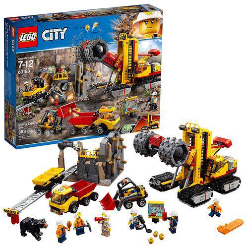 Tamanhos, Medidas e Dimensões do produto LEGO City Área de Mineiros