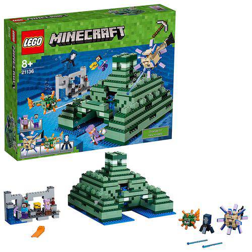 Tamanhos, Medidas e Dimensões do produto Lego Minecraft The Ocean Monument 21136 Building Kit 1122pc