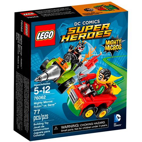 Tamanhos, Medidas e Dimensões do produto LEGO Super Heroes 76062 - Poderosos Micros: Robin Contra Bane