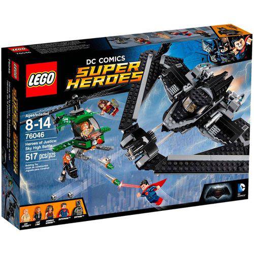 Tamanhos, Medidas e Dimensões do produto LEGO Super Heroes - Heróis de Justiça Combate no Alto do Céu 76046