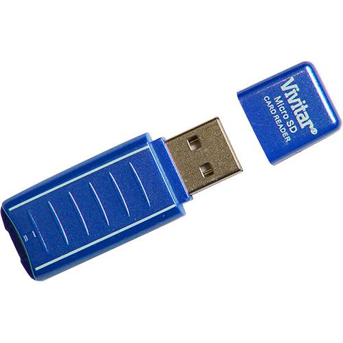 Tamanhos, Medidas e Dimensões do produto Leitor e Gravador Cartão Micro Sd Formato Pen Drive - Azul