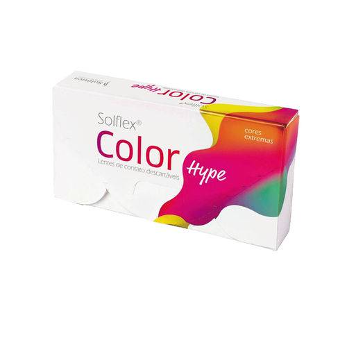 Tamanhos, Medidas e Dimensões do produto Lentes de Contato Colorida Solflex Color Hype Amarela Branca Ice Vermelha - Uso Mensal - Sem Grau - Solótica