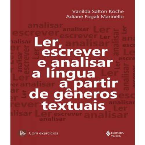 Tamanhos, Medidas e Dimensões do produto Ler, Escrever e Analisar a Lingua a Partir de Generos Textuais