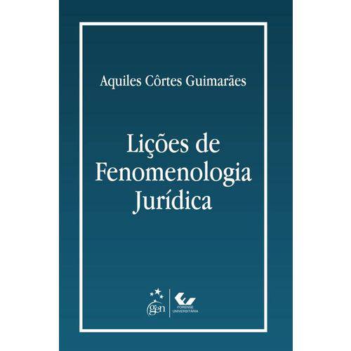 Tamanhos, Medidas e Dimensões do produto Licoes de Fenomenologia Juridica - Forense Universitaria
