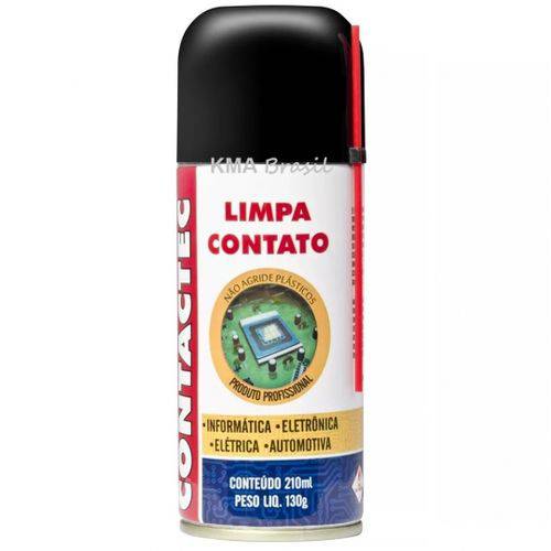 Tamanhos, Medidas e Dimensões do produto Limpa Contato - Contactec Spray 130g/210ml - Implastec