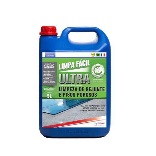 Tamanhos, Medidas e Dimensões do produto Limpa Fácil Ultra Limpeza de Rejunte e Pisos Porosos 5 Litros - Performance Eco