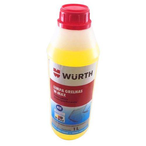Tamanhos, Medidas e Dimensões do produto Limpa Grelhas W-max Detergente Desengordurante 1l Wurth
