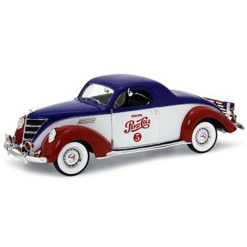 Tamanhos, Medidas e Dimensões do produto Lincoln Zephyr 1937 Pepsi Cola Autoworld 1:18