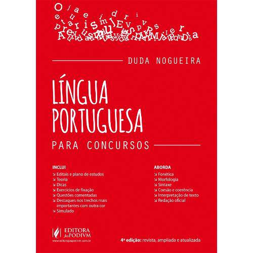 Tamanhos, Medidas e Dimensões do produto Lingua Portuguesa para Concursos - Juspodivm