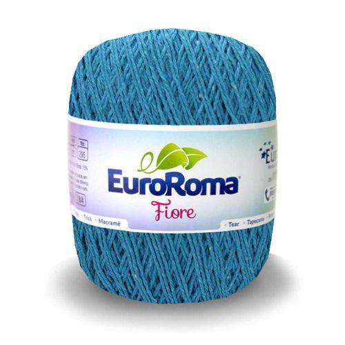 Tamanhos, Medidas e Dimensões do produto Linha Barbante Fiore Nº 4 500m - Eurofios-0901-Azul Piscina