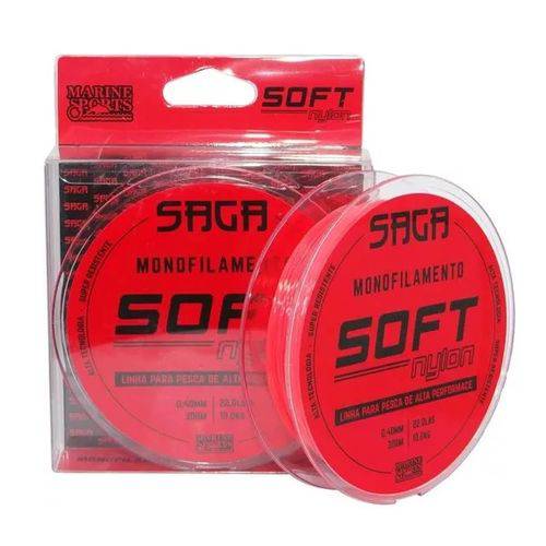 Tamanhos, Medidas e Dimensões do produto Linha Marine Sports Saga Soft Orange 0,37 Mm 8,49 Kg 300m