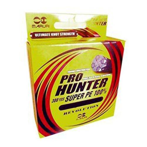 Tamanhos, Medidas e Dimensões do produto Linha Pesca Multifilamento Pro Hunter 0,18 Mm - 29Lbs - 270mt