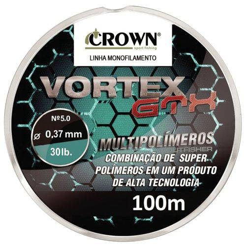 Tamanhos, Medidas e Dimensões do produto Linha Vortex GTX Crown Multipolímeros (0,37mm - 30lb) 100m