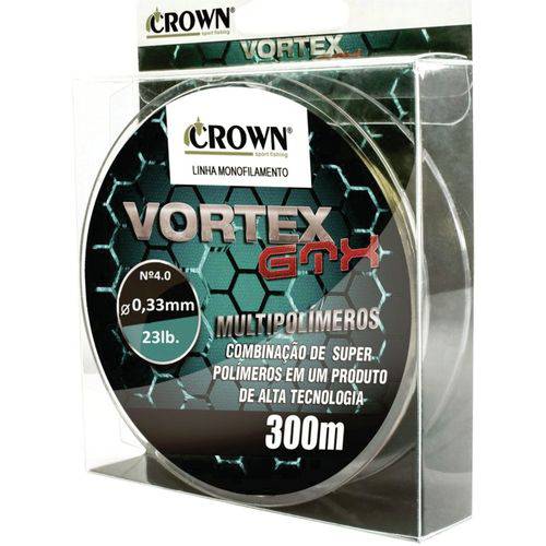 Tamanhos, Medidas e Dimensões do produto Linha Vortex GTX Crown Multipolímeros 4.0 (0,33mm-23lb) 300m
