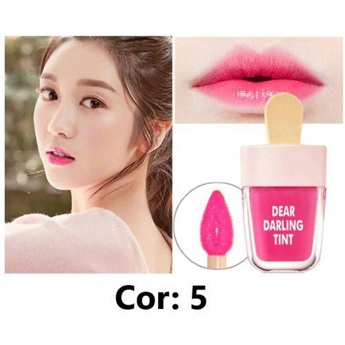 Tamanhos, Medidas e Dimensões do produto Lip Tint Moda Coreana Longa Duração a Prova D'agua Linda Coleção