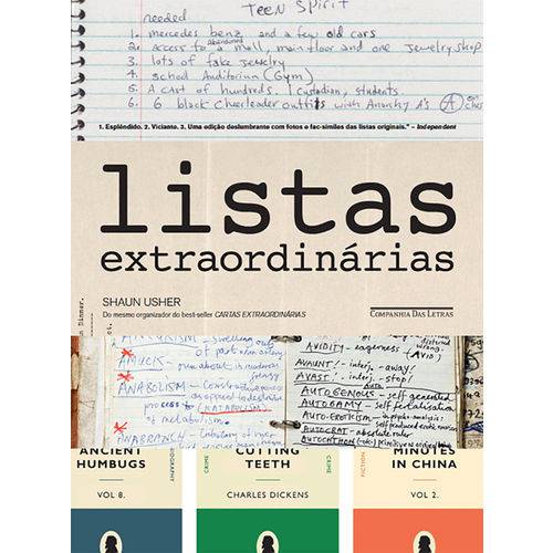 Tamanhos, Medidas e Dimensões do produto Listas Extraordinárias - 1ª Ed.