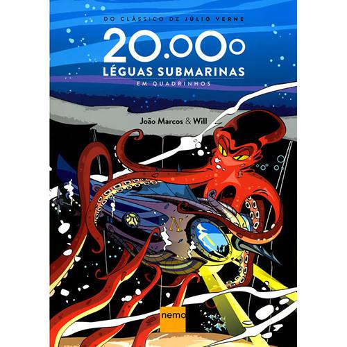 Tamanhos, Medidas e Dimensões do produto Livro - 20.000 Léguas Submarinas - em Quadrinhos