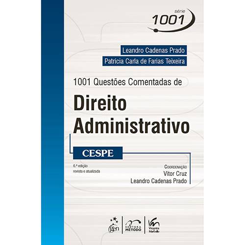 Tamanhos, Medidas e Dimensões do produto Livro - 1001 Questões Comentadas de Direito Administrativo - CESPE - Série 1001