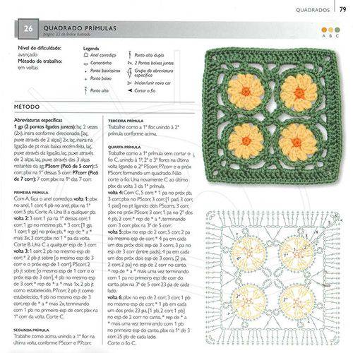 Tamanhos, Medidas e Dimensões do produto Livro 75 Motivos Florais em Crochê