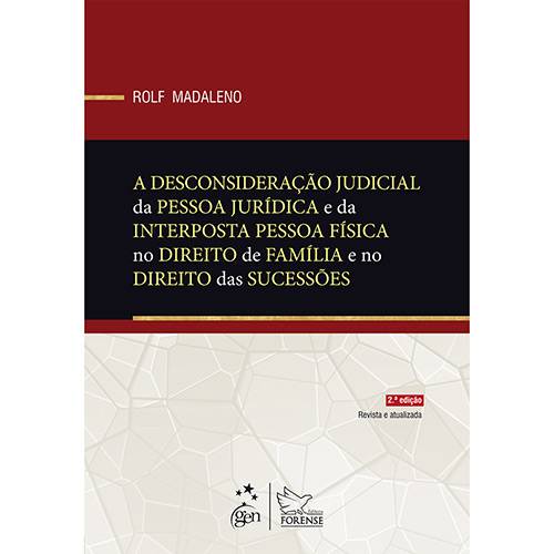 Tamanhos, Medidas e Dimensões do produto Livro - a Desconsideração Judicial da Pessoa Jurídica e da Interposta Pessoa Física no Direito de Família e no Direito das Sucessões
