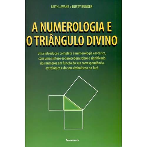 Tamanhos, Medidas e Dimensões do produto Livro - a Numerologia e o Triângulo Divino