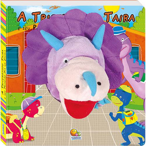 Tamanhos, Medidas e Dimensões do produto Livro - a Tricerátopo Taira e Seu 1º Dia na Escola (Dino-fantoches)