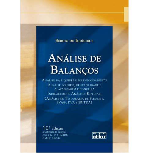 Tamanhos, Medidas e Dimensões do produto Livro - Análise de Balanços - Análise da Liquidez e do Endividamento, Análise do Giro, Rentabilidade e Alavancagem Financeira.
