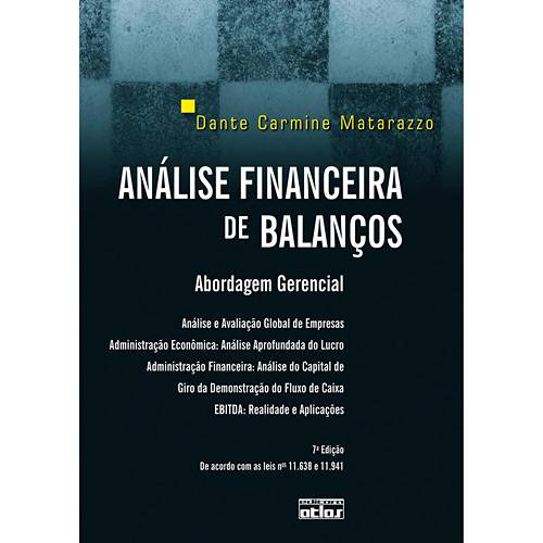 Tamanhos, Medidas e Dimensões do produto Livro - Análise Financeira de Balanços: Abordagem Básica e Gerencial (Livro-Texto)
