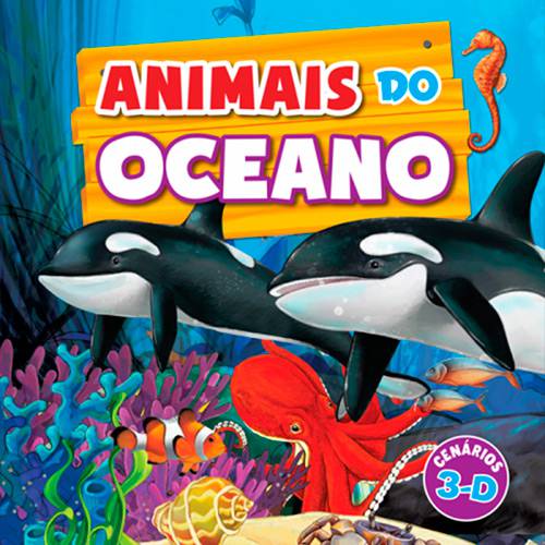 Tamanhos, Medidas e Dimensões do produto Livro - Animais do Oceano - Livro Pop-up 3D