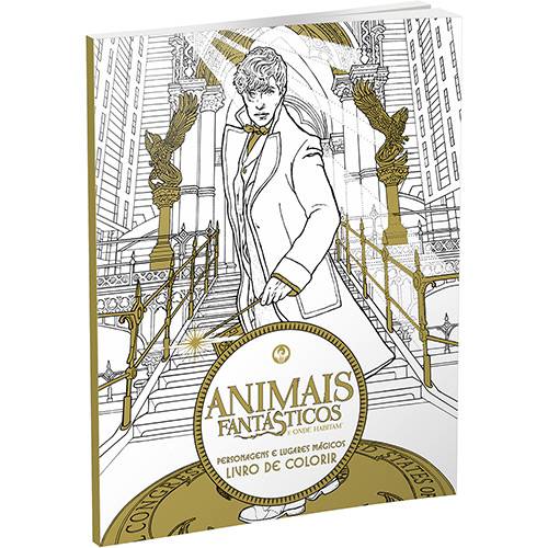 Tamanhos, Medidas e Dimensões do produto Livro - Animais Fantásticos e Onde Habitam: Personagens e Lugares Mágicos (Livro de Colorir)