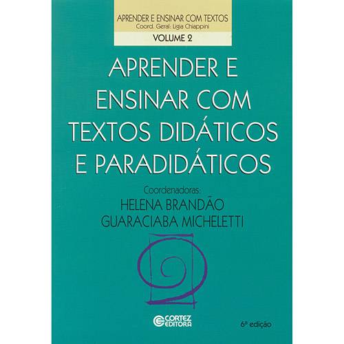 Tamanhos, Medidas e Dimensões do produto Livro - Aprender e Ensinar com Textos Didáticos e Paradidáticos - Vol. 2