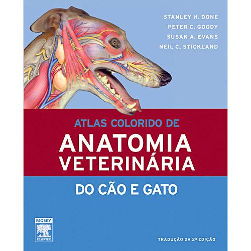 Tamanhos, Medidas e Dimensões do produto Livro - Atlas Colorido de Anatomia Veterinária do Cão e Gato