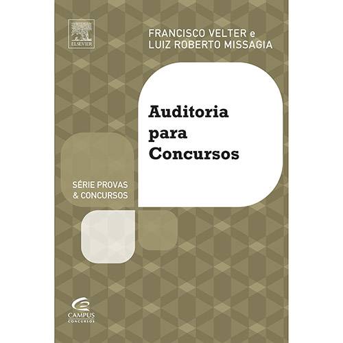 Tamanhos, Medidas e Dimensões do produto Livro - Auditoria para Concursos - Série Provas & Concursos