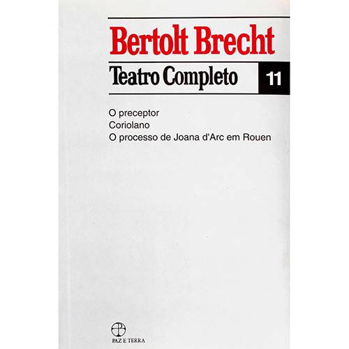 Tamanhos, Medidas e Dimensões do produto Livro - Bertolt Brecht