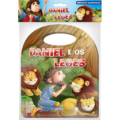 Tamanhos, Medidas e Dimensões do produto Livro - Biblicos Aquaticos: Daniel e os Leões (Livrinho com Alca)