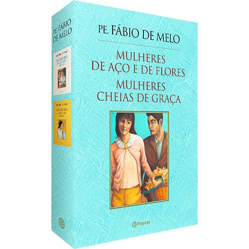 Tamanhos, Medidas e Dimensões do produto Livro - Box Pe. Fábio de Melo : Mulheres de Aço e de Flores / Mulheres Cheias de Graça