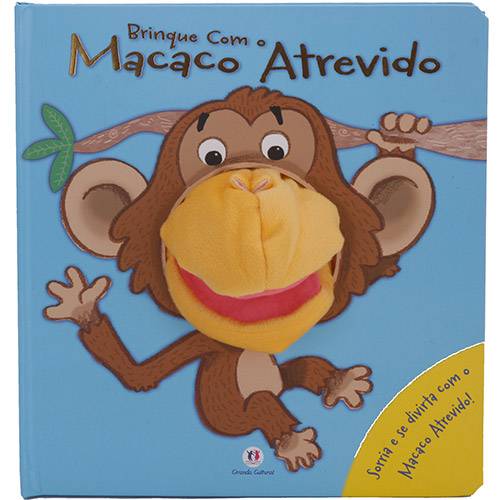 Tamanhos, Medidas e Dimensões do produto Livro - Brinque com o Macaco Atrevido: Fantoche