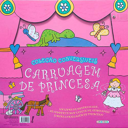 Tamanhos, Medidas e Dimensões do produto Livro - Carruagem de Princesa - Coleção Conversíveis