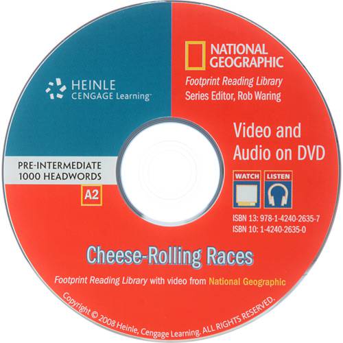 Tamanhos, Medidas e Dimensões do produto Livro - Cheese-Rolling Races - Footprint Reading Library With Video From National Geographic