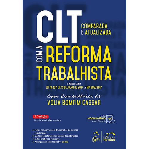 Tamanhos, Medidas e Dimensões do produto Livro - CLT Comparada e Atualizada com a Reforma Trabalhista