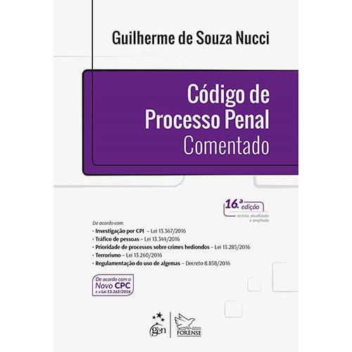 Tamanhos, Medidas e Dimensões do produto Livro - Código Processo Penal Comentado