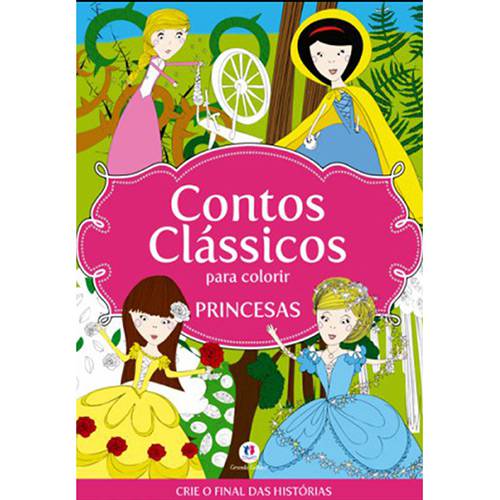 Tamanhos, Medidas e Dimensões do produto Livro - Coleção Contos Clássicos para Colorir: Princesas