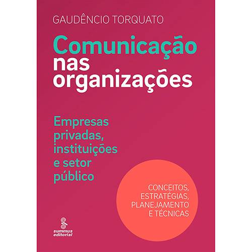 Tamanhos, Medidas e Dimensões do produto Livro - Comunicação Nas Organizações: Empresas Privadas, Instituições e Setor Público