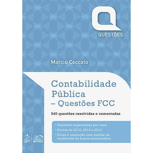 Tamanhos, Medidas e Dimensões do produto Livro - Contabilidade Pública: Questões Fcc