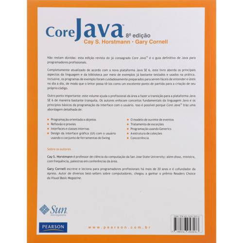Tamanhos, Medidas e Dimensões do produto Livro - Core Java - Volume 1