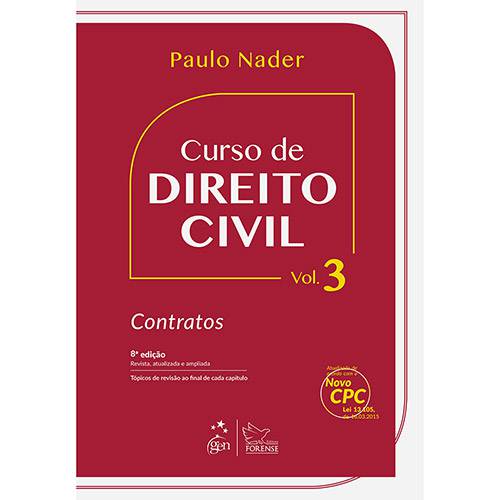 Tamanhos, Medidas e Dimensões do produto Livro - Curso de Direito Civil: Contratos - Vol. 3