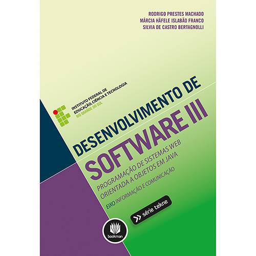 Tamanhos, Medidas e Dimensões do produto Livro - Desenvolvimento de Software III - Série Tekne