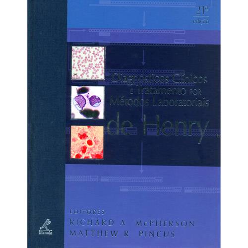 Tamanhos, Medidas e Dimensões do produto Livro - Diagnósticos Clínicos e Tratamento por Métodos Laboratoriais de Henry